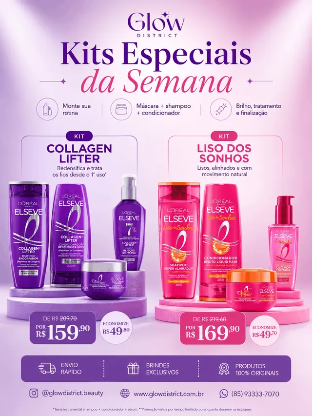 Glow District — Kits Especiais da Semana