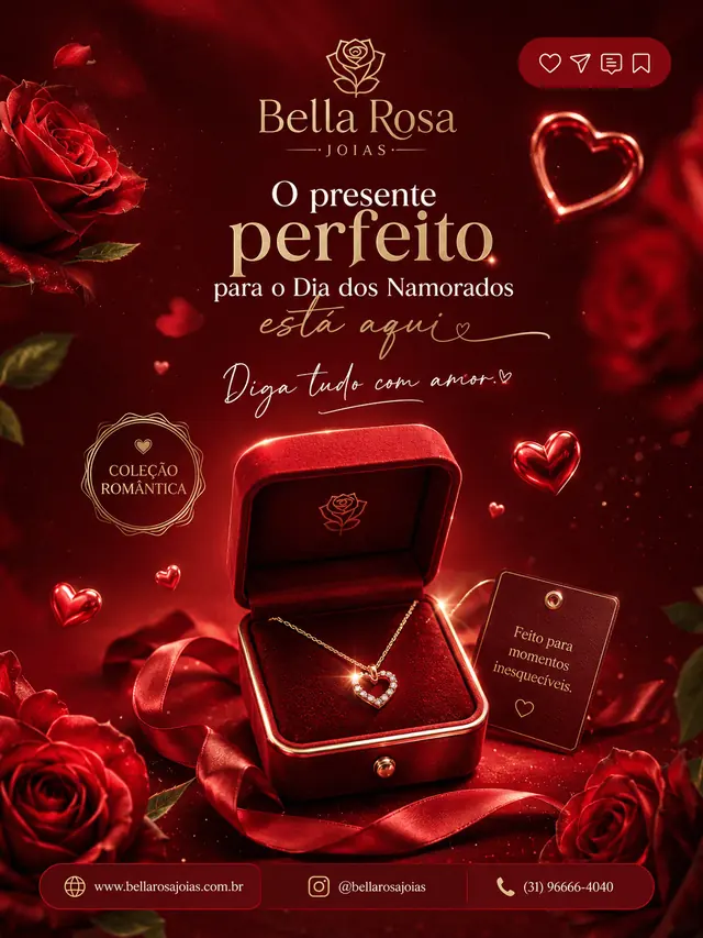 Bella Rosa Joias — Dia dos Namorados