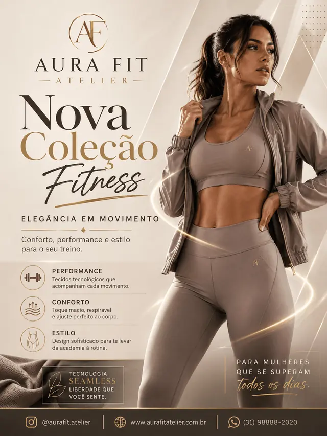Aura Fit Atelier — Nova Coleção Fitness