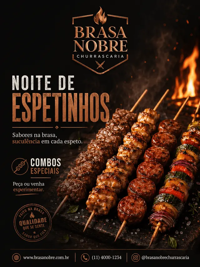 Brasa Nobre Churrascaria — Noite de Espetinhos