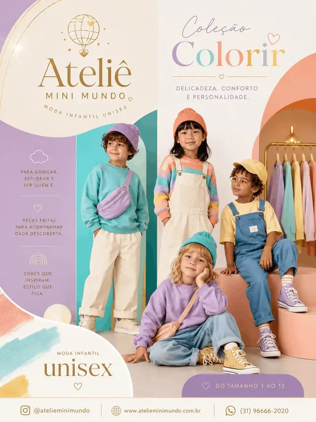 Campanha Ateliê Mini Mundo - Coleção Colorir