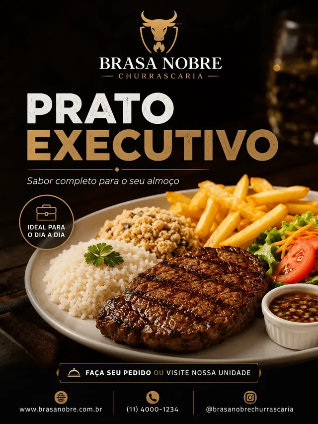 Campanha Brasa Nobre Churrascaria - Prato Executivo