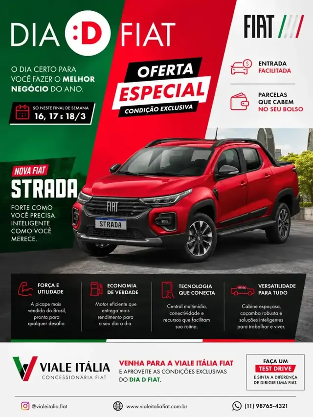 Peça promocional da Fiat Strada